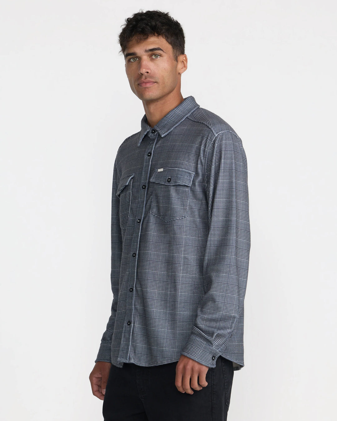 RVCA Men's VAcancy Flannel Long Sleeve Shirt - Ceramic - Sun Diego Boardshop