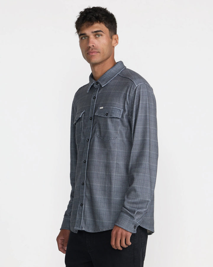 RVCA Men's VAcancy Flannel Long Sleeve Shirt - Ceramic - Sun Diego Boardshop