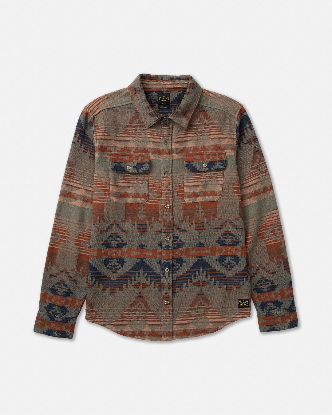 RVCA Dayshift Blanket Flannel Long Sleeve Shirt - Multi - Sun Diego Boardshop