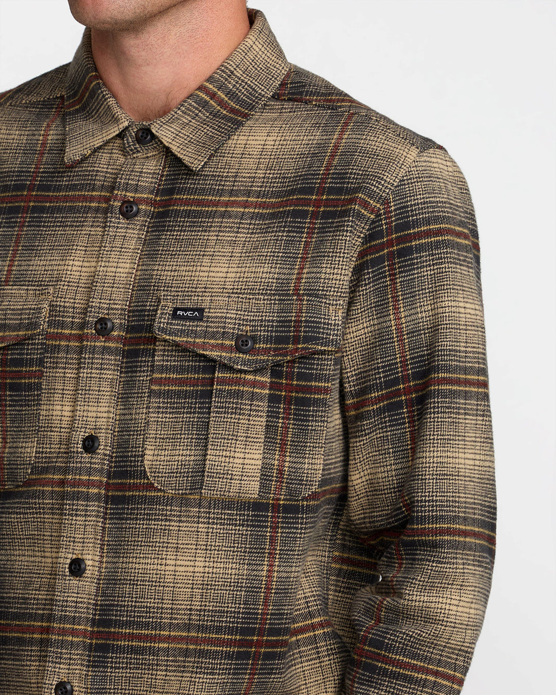 RVCA Hughes Flannel - Pirate Black - Sun Diego Boardshop