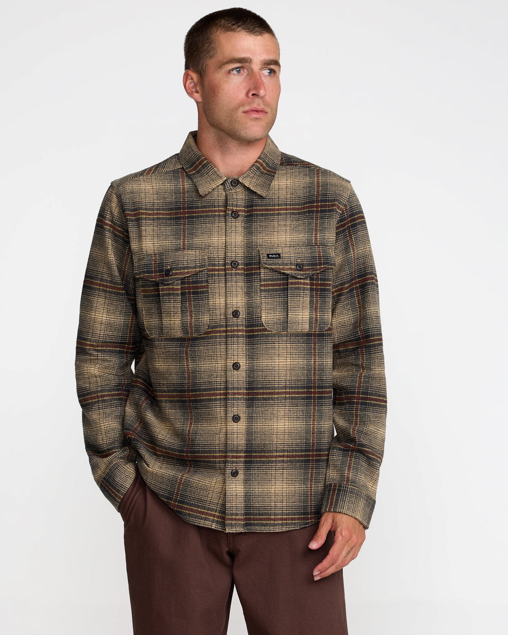 RVCA Hughes Flannel - Pirate Black - Sun Diego Boardshop