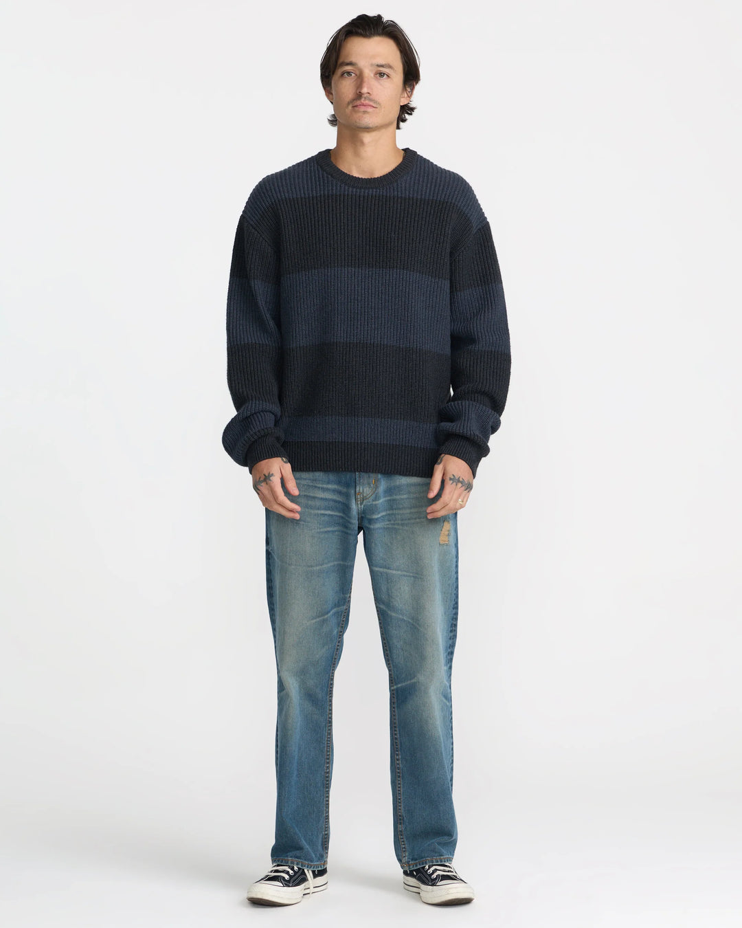 RVCA Men's Fisherman Sweater - Pirate Black - Sun Diego Boardshop