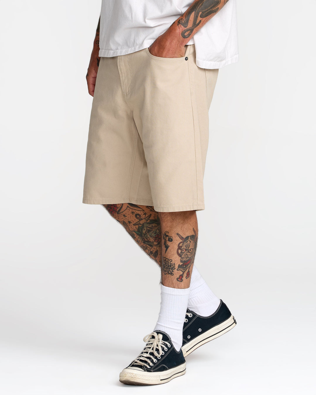 RVCA Men's Dayshift 5 Pocket Short 21" - Light Khaki - Sun Diego Boardshop