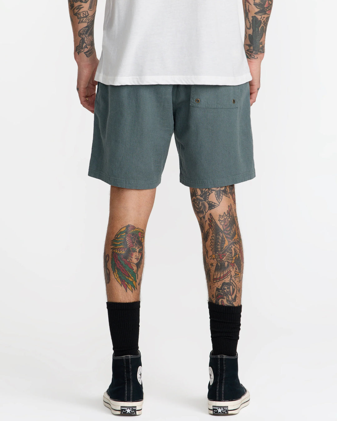 RVCA MEN'S SANDS ELASTIC 17" SHORT - BALSAM GREEN