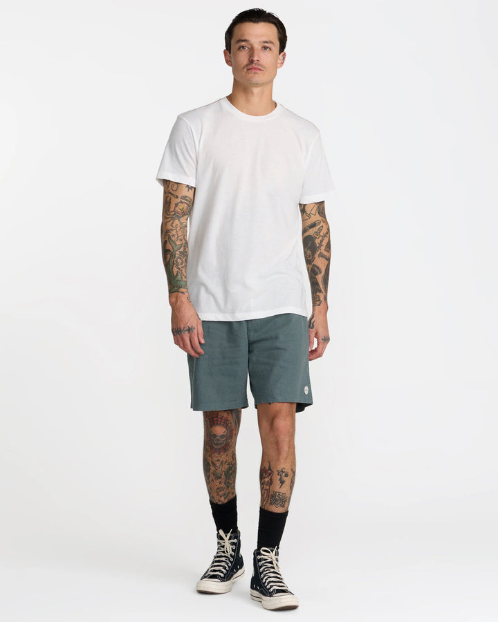 RVCA MEN'S SANDS ELASTIC 17" SHORT - BALSAM GREEN