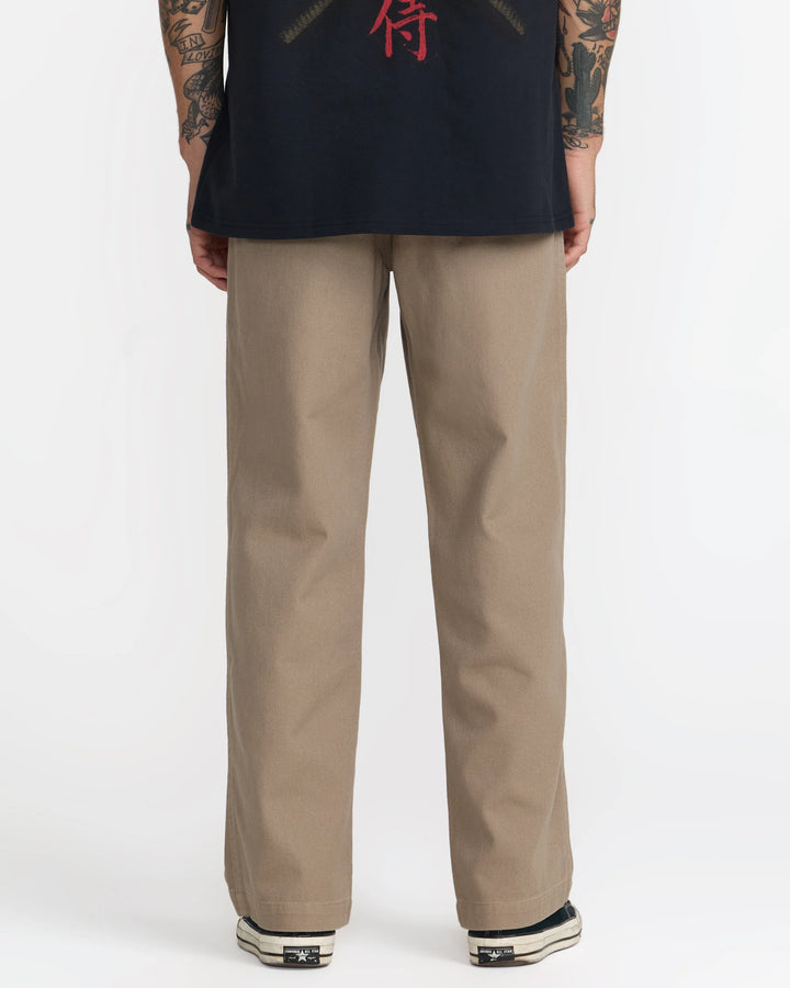 RVCA Men's Big RVCA Loose Fit Chino Pant - Dark Khaki - Sun Diego Boardshop
