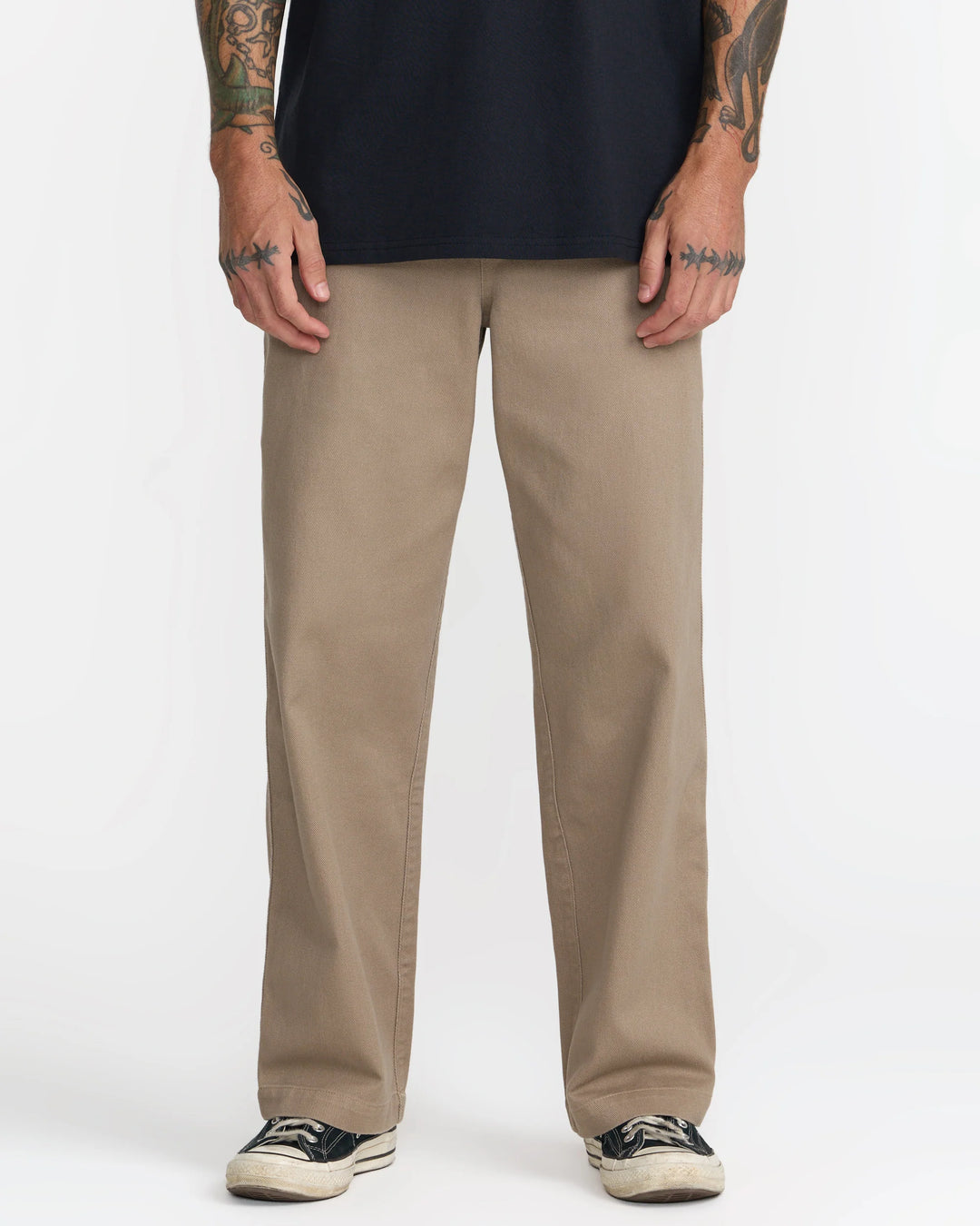 RVCA Men's Big RVCA Loose Fit Chino Pant - Dark Khaki - Sun Diego Boardshop