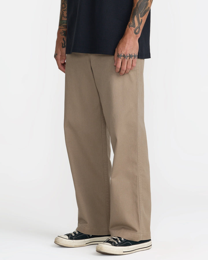 RVCA Men's Big RVCA Loose Fit Chino Pant - Dark Khaki - Sun Diego Boardshop