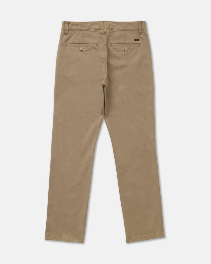 RVCA Men's Weekend Washed Regular Fit Chino Pant - Dark Khaki - Sun Diego Boardshop