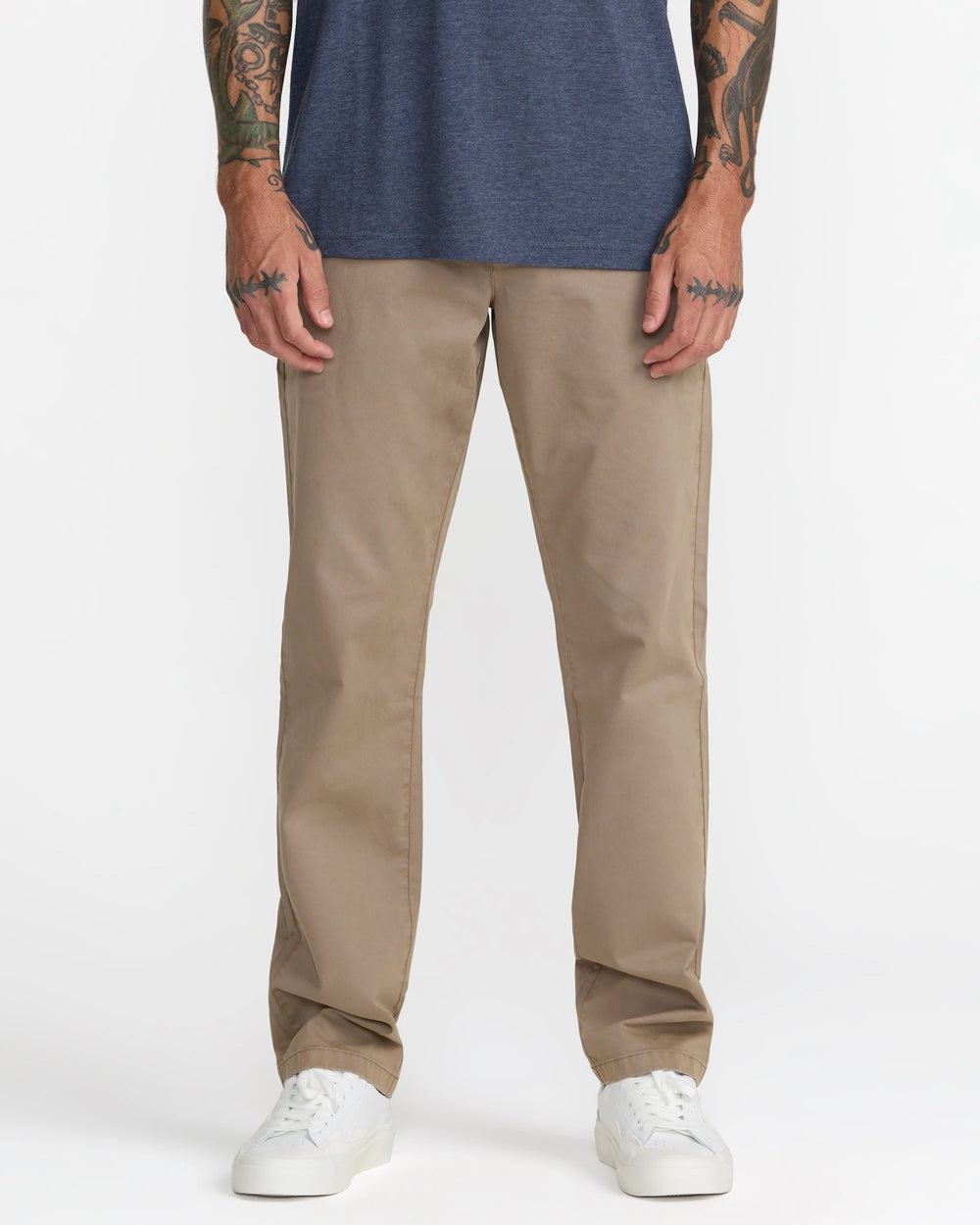 RVCA Men's Weekend Washed Regular Fit Chino Pant - Dark Khaki - Sun Diego Boardshop