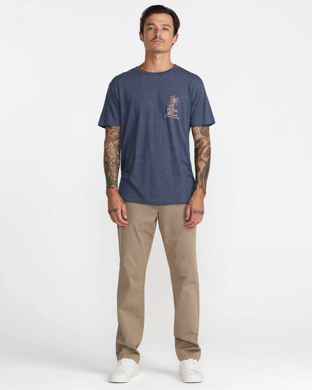 RVCA Men's Weekend Washed Regular Fit Chino Pant - Dark Khaki - Sun Diego Boardshop