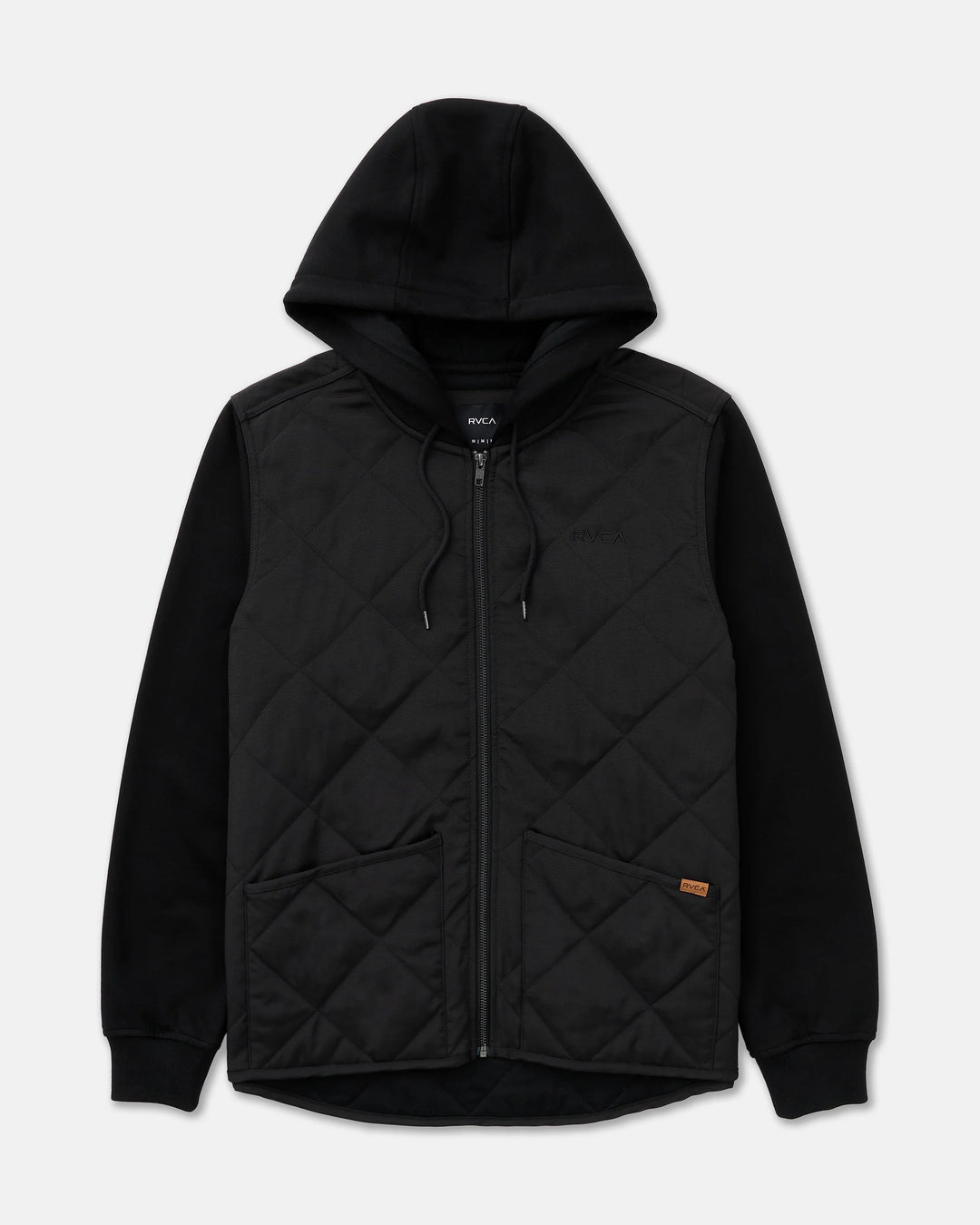 RVCA Men's Warner Hooded Puffer Jacket - RVCA Black - Sun Diego Boardshop