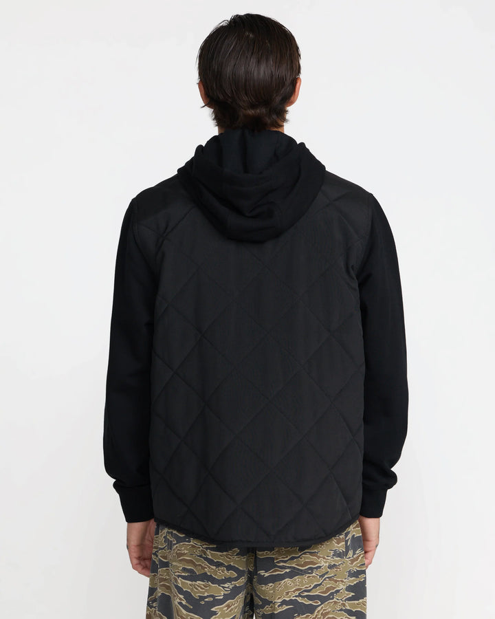 RVCA Men's Warner Hooded Puffer Jacket - RVCA Black - Sun Diego Boardshop