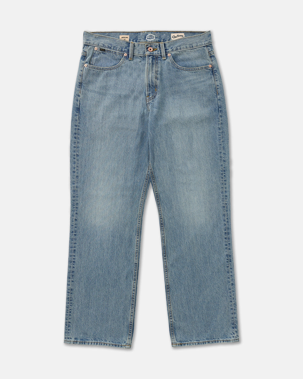 RVCA Men's Americana Dayshift Relaxed Fit Jean - Stone Wash - Sun Diego Boardshop