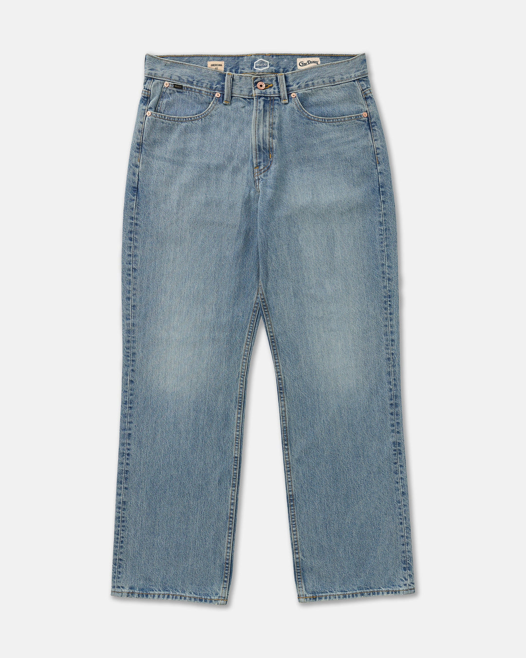 RVCA Men's Americana Dayshift Relaxed Fit Jean - Stone Wash - Sun Diego Boardshop