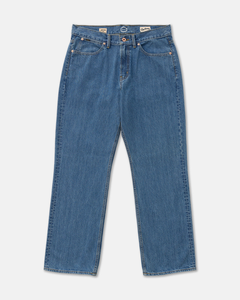 RVCA Men's Americana Dayshift Relaxed Fit Jean - Blue Collar - Sun Diego Boardshop
