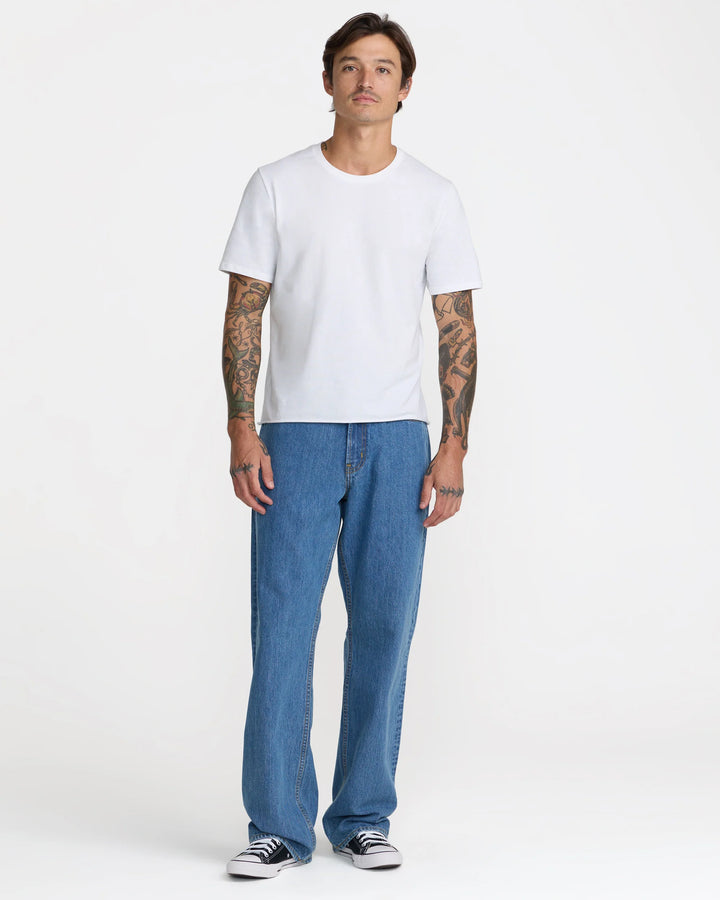 RVCA Men's Americana Dayshift Relaxed Fit Jean - Blue Collar - Sun Diego Boardshop