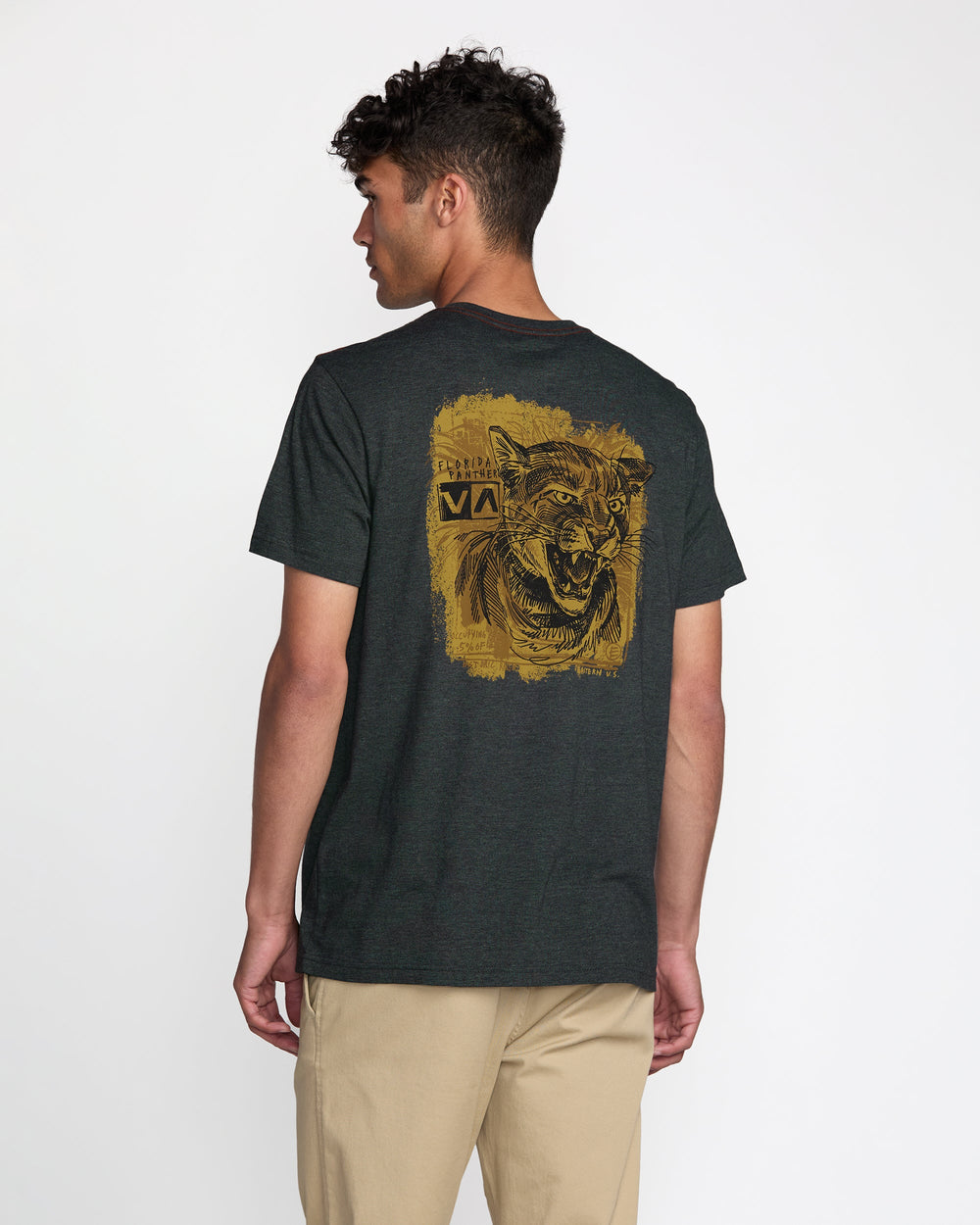 RVCA Horton Panther Short Sleeve Tee - Black - Sun Diego Boardshop
