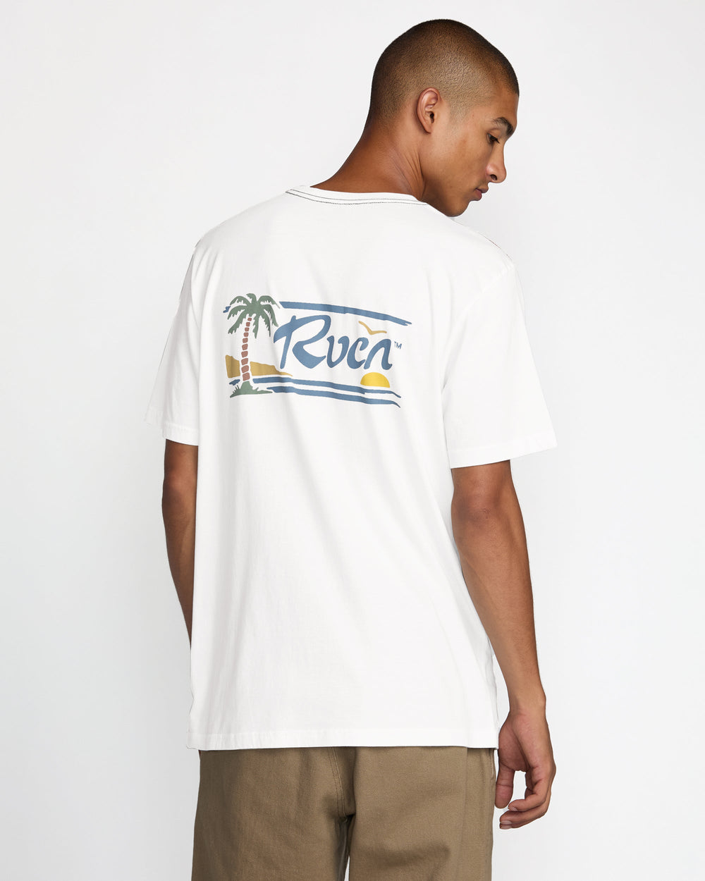 RVCA Exotica Short Sleeve Tee - Antique White - Sun Diego Boardshop