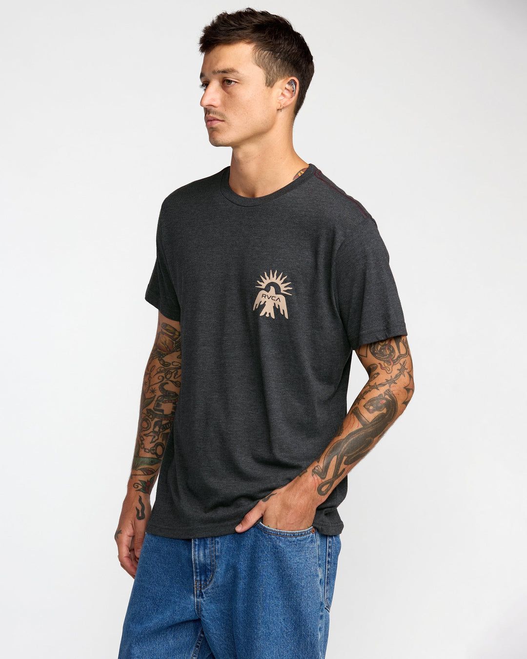 RVCA Las Cruces Short Sleeve Tee - Black - Sun Diego Boardshop