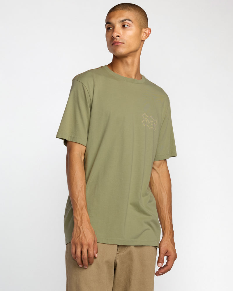 Rvca Genuine Rvca Short Sleeve Tee - Ranger Green - Sun Diego Boardshop