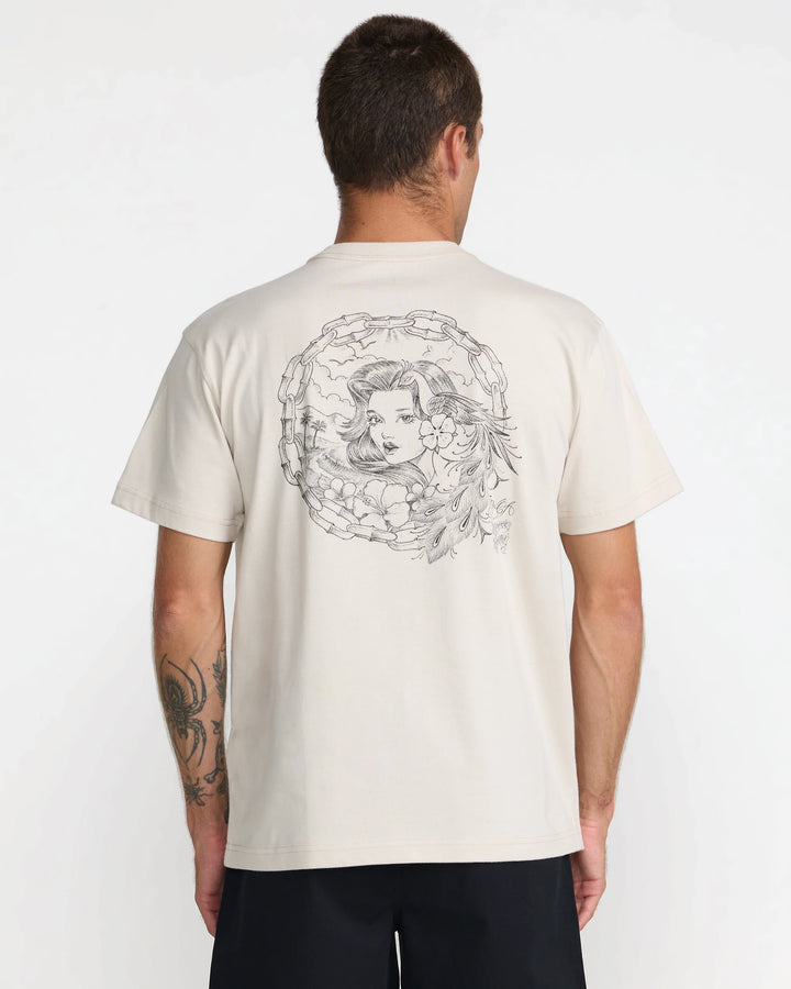 RVCA Men's Paradise Queen Short Sleeve Tee - Ceramic - Sun Diego Boardshop
