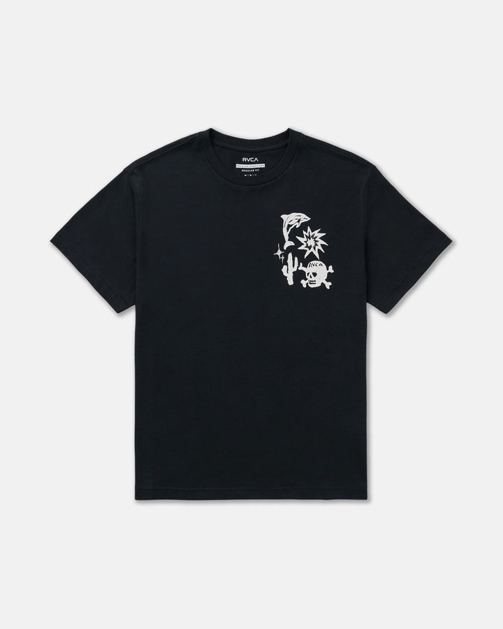 RVCA Men's High On Life Short Sleeve Tee - Black - Sun Diego Boardshop