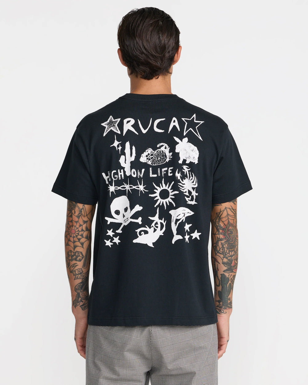 RVCA Men's High On Life Short Sleeve Tee - Black - Sun Diego Boardshop