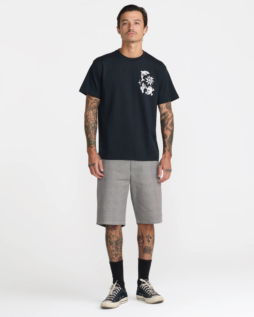 RVCA Men's High On Life Short Sleeve Tee - Black - Sun Diego Boardshop