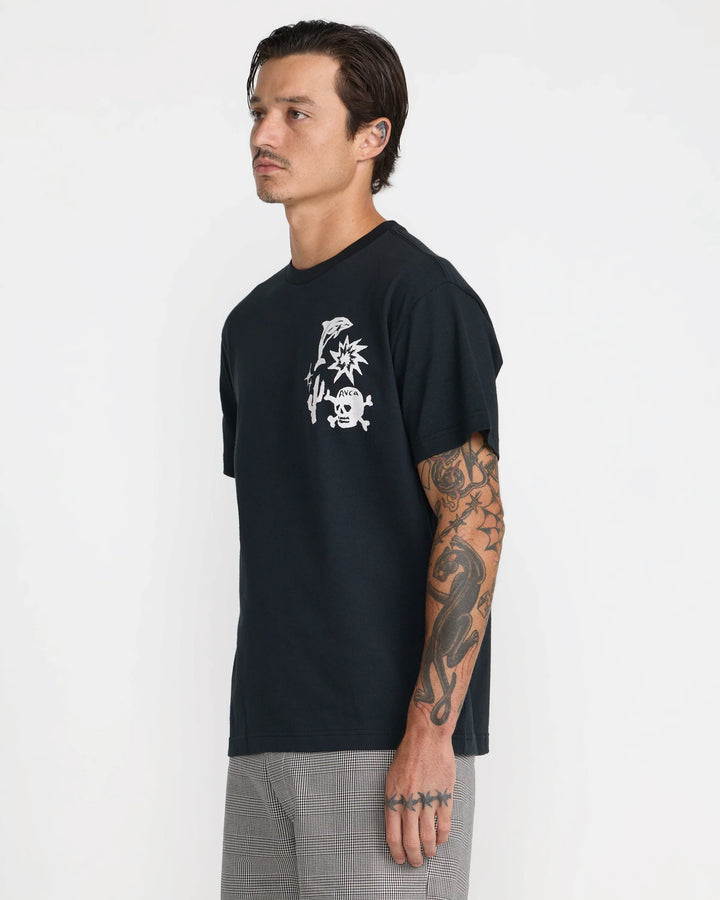 RVCA Men's High On Life Short Sleeve Tee - Black - Sun Diego Boardshop