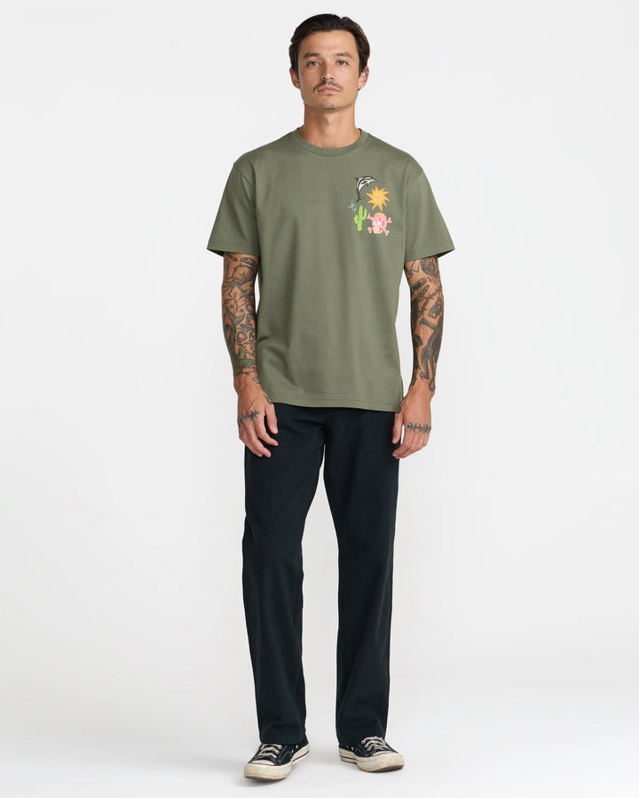RVCA Men's High On Life Short Sleeve Tee - Olive - Sun Diego Boardshop