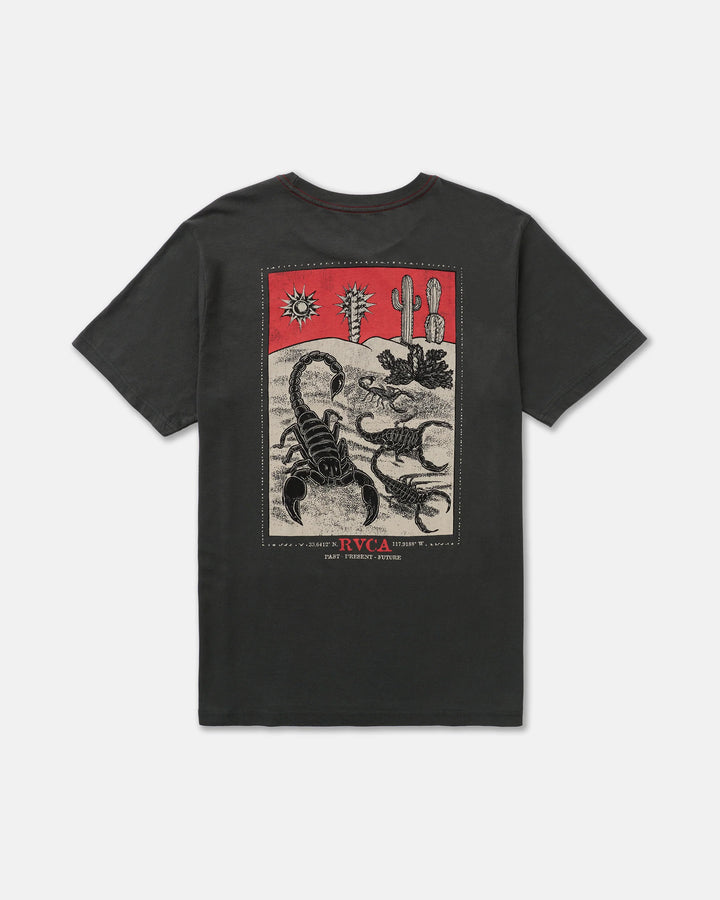 RVCA Men's Scorpo Short Sleeve Tee - Pirate Black - Sun Diego Boardshop