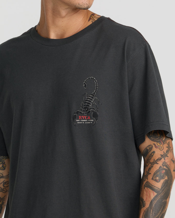 RVCA Men's Scorpo Short Sleeve Tee - Pirate Black - Sun Diego Boardshop