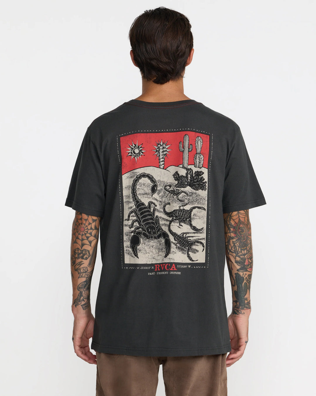 RVCA Men's Scorpo Short Sleeve Tee - Pirate Black - Sun Diego Boardshop