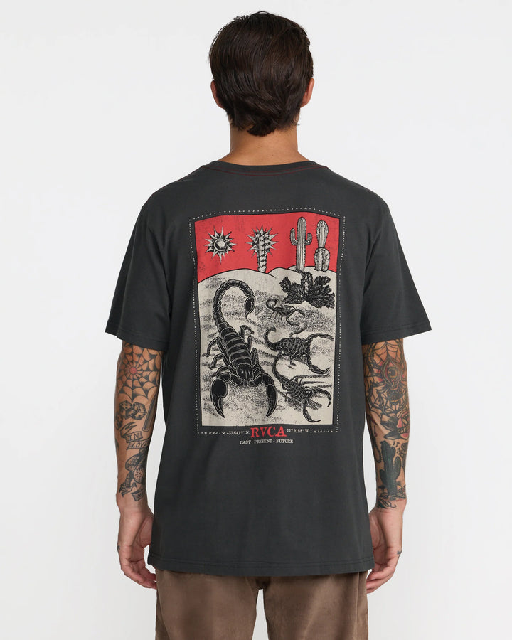 RVCA Men's Scorpo Short Sleeve Tee - Pirate Black - Sun Diego Boardshop