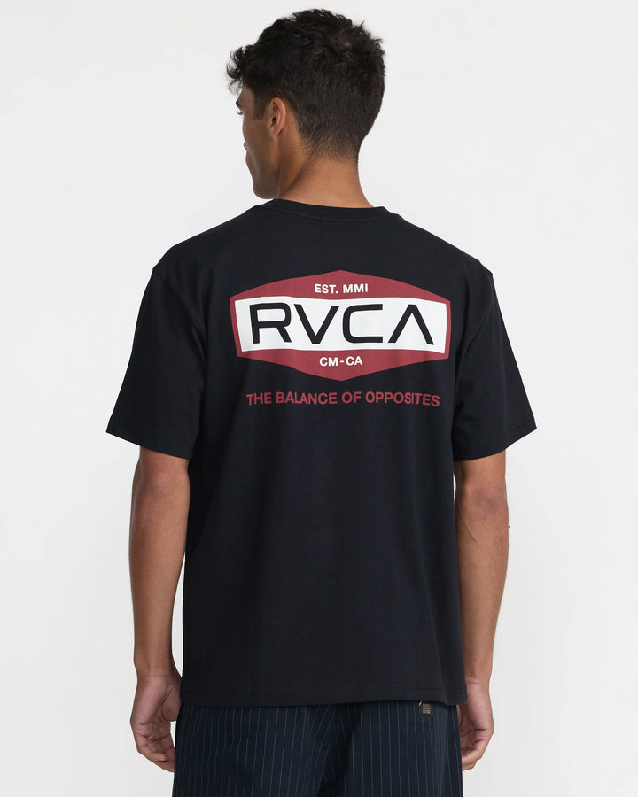RVCA Men's Fuel Short Sleeve Tee - Black - Sun Diego Boardshop