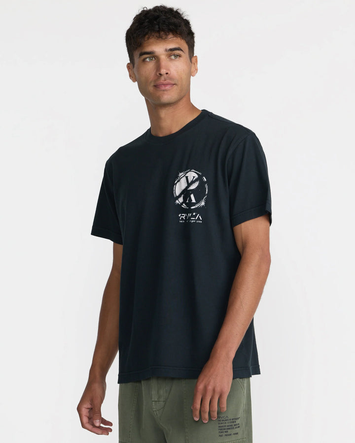 RVCA Men's VA Forces Short Sleeve Tee - Black - Sun Diego Boardshop