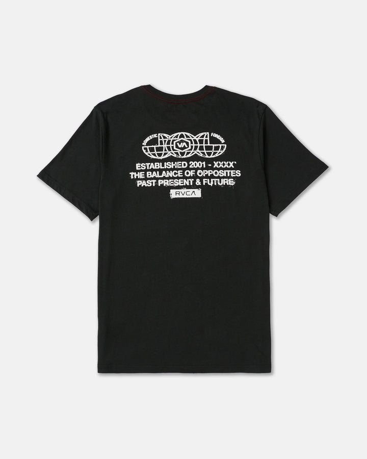 RVCA Men's Tri Pressed Short Sleeve Tee - Pirate Black - Sun Diego Boardshop