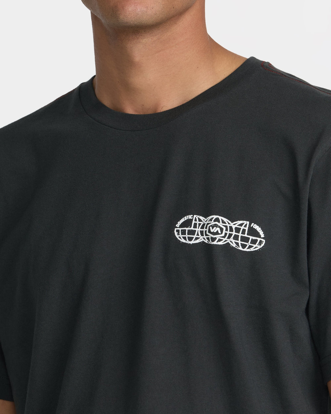 RVCA Men's Tri Pressed Short Sleeve Tee - Pirate Black - Sun Diego Boardshop