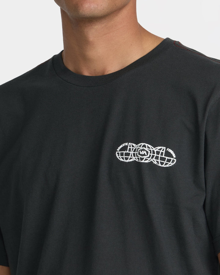 RVCA Men's Tri Pressed Short Sleeve Tee - Pirate Black - Sun Diego Boardshop