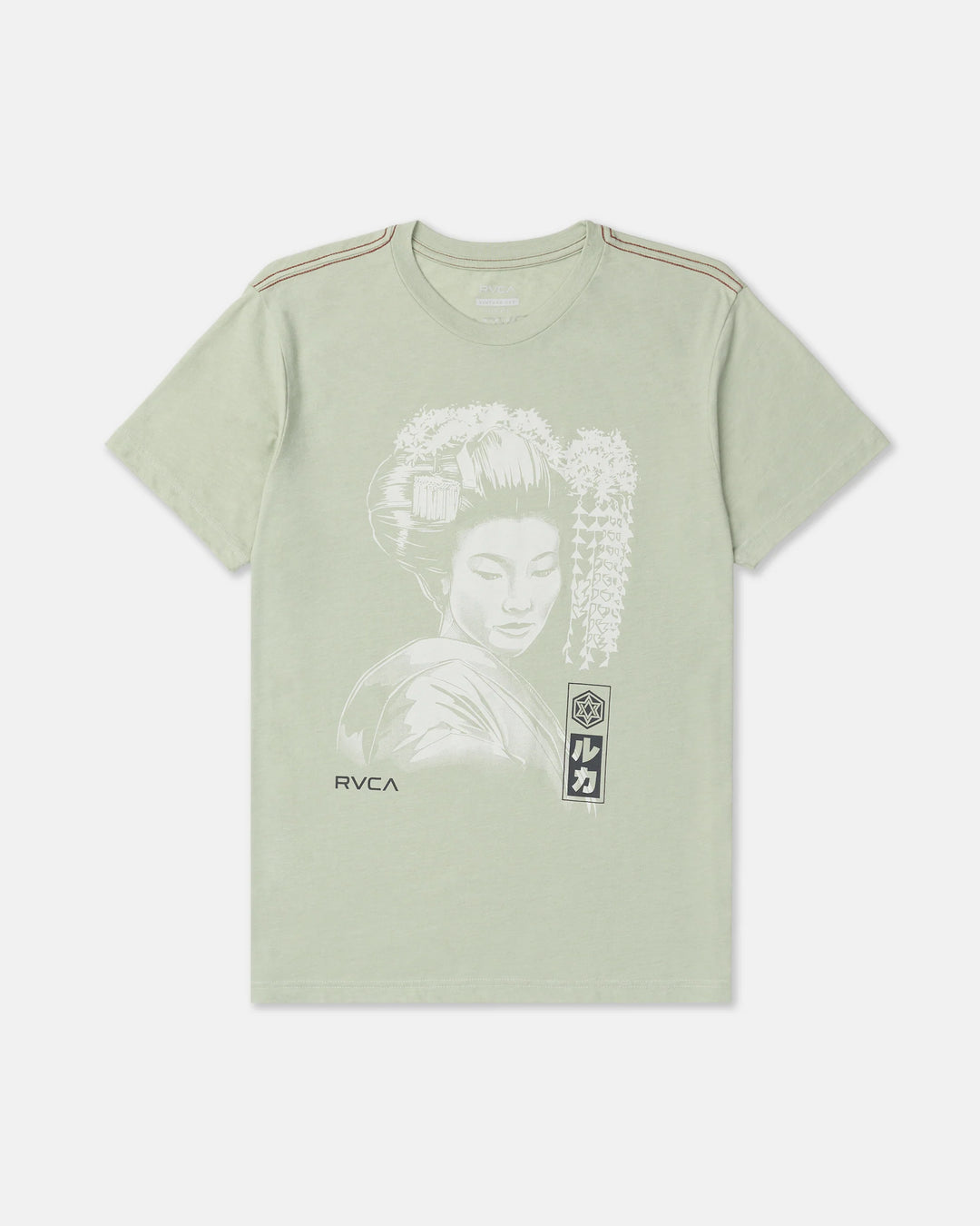 RVCA Men's Geisha Short Sleeve Tee - Light Olive - Sun Diego Boardshop