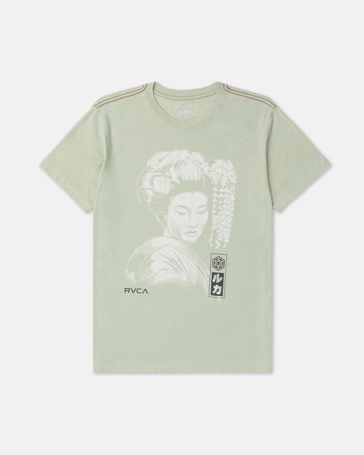 RVCA Men's Geisha Short Sleeve Tee - Light Olive - Sun Diego Boardshop
