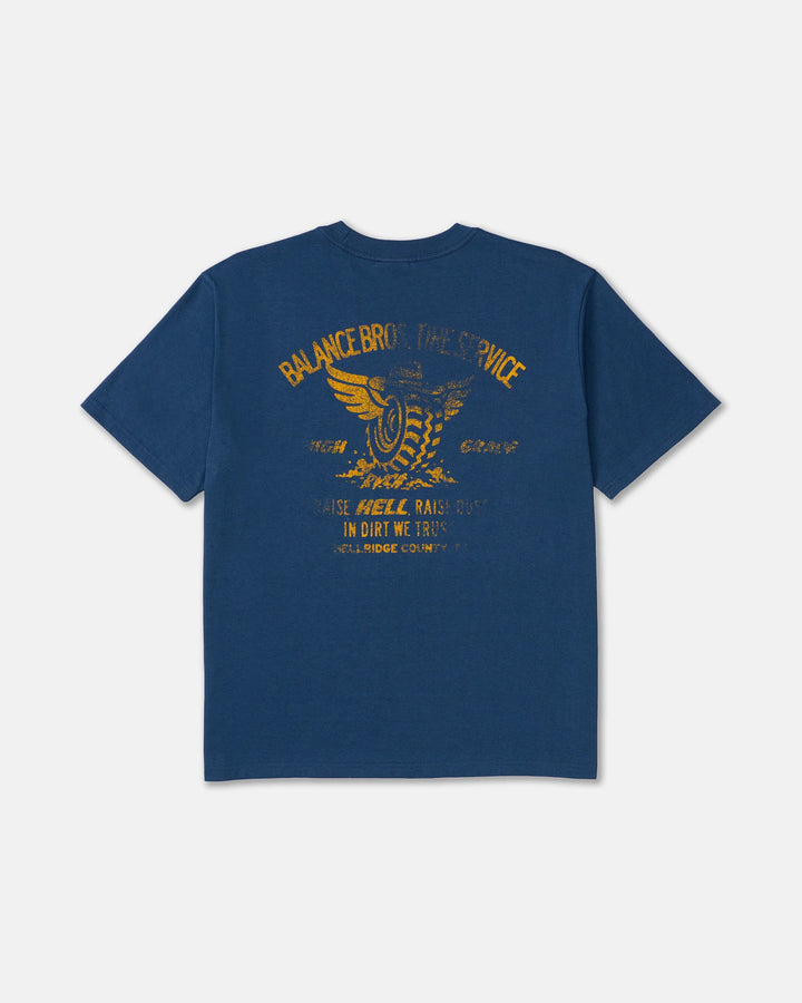 RVCA Men's Balance Bros Short Sleeve Tee - Dark Denim - Sun Diego Boardshop