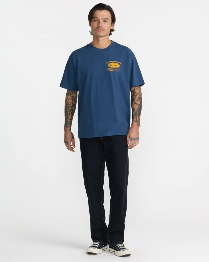 RVCA Men's Balance Bros Short Sleeve Tee - Dark Denim - Sun Diego Boardshop