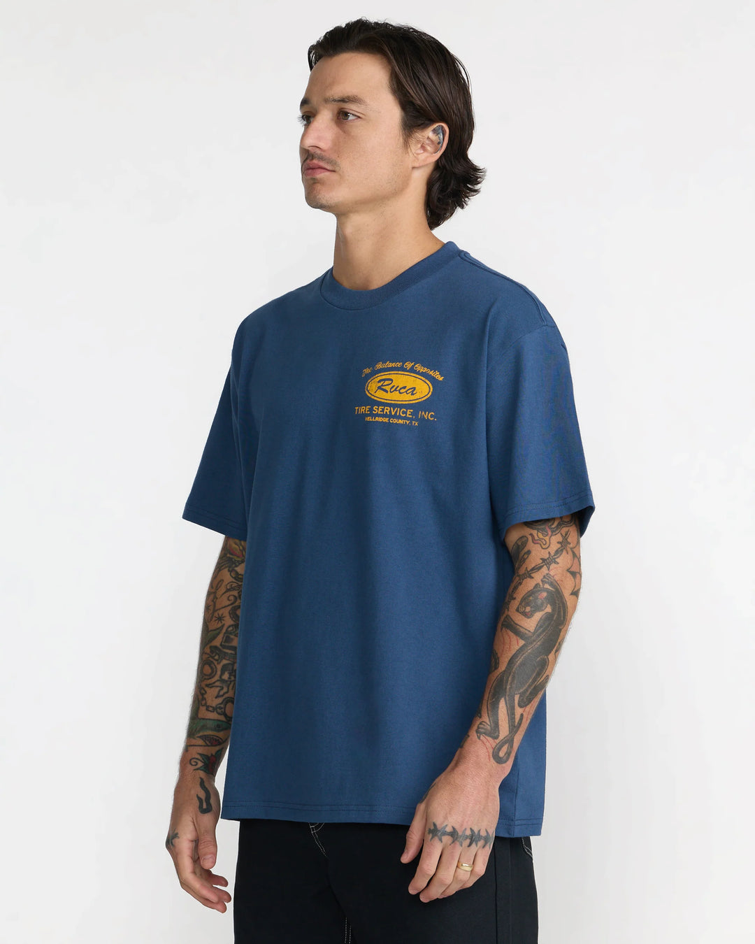 RVCA Men's Balance Bros Short Sleeve Tee - Dark Denim - Sun Diego Boardshop