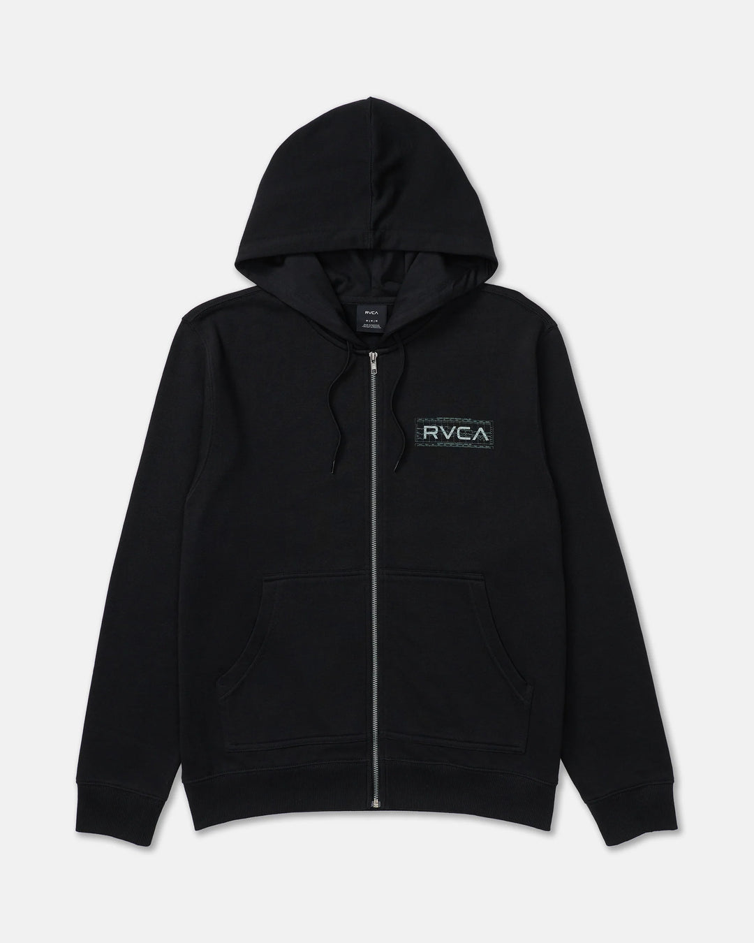 RVCA Men's Stocks Zip Up Hoodie - Black - Sun Diego Boardshop