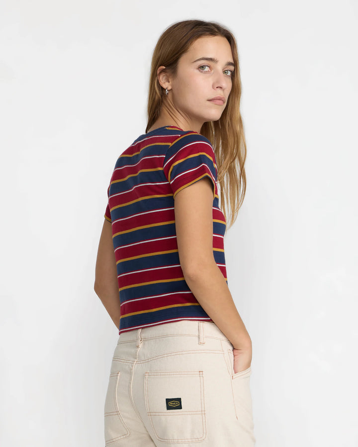 RVCA Women's Unbound Baby Tee - Navy - Sun Diego Boardshop