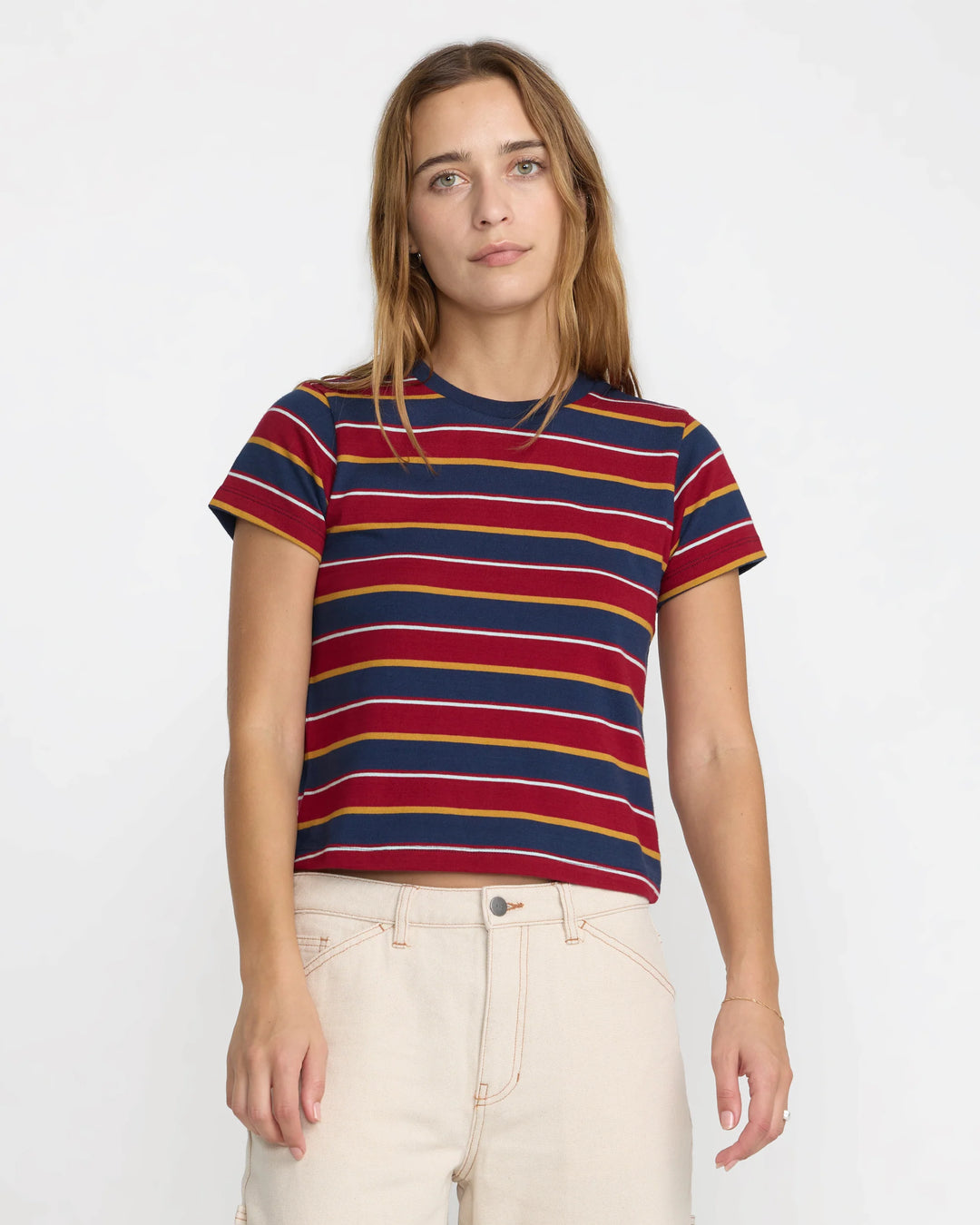 RVCA Women's Unbound Baby Tee - Navy - Sun Diego Boardshop