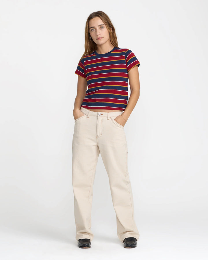 RVCA Women's Unbound Baby Tee - Navy - Sun Diego Boardshop