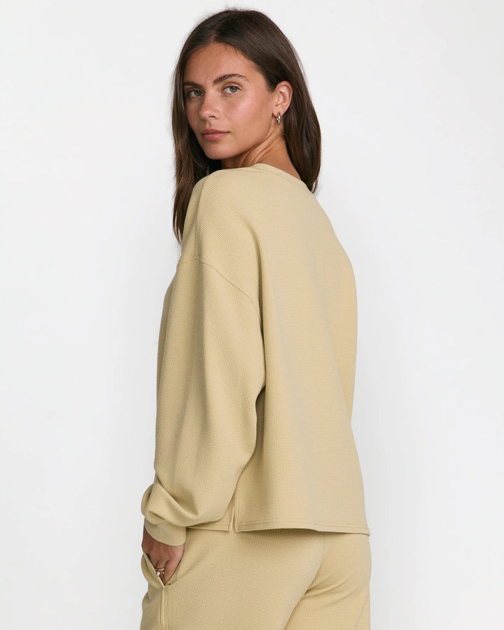 Rvca Glory Waffle Pullover - Vintage Khaki - Sun Diego Boardshop